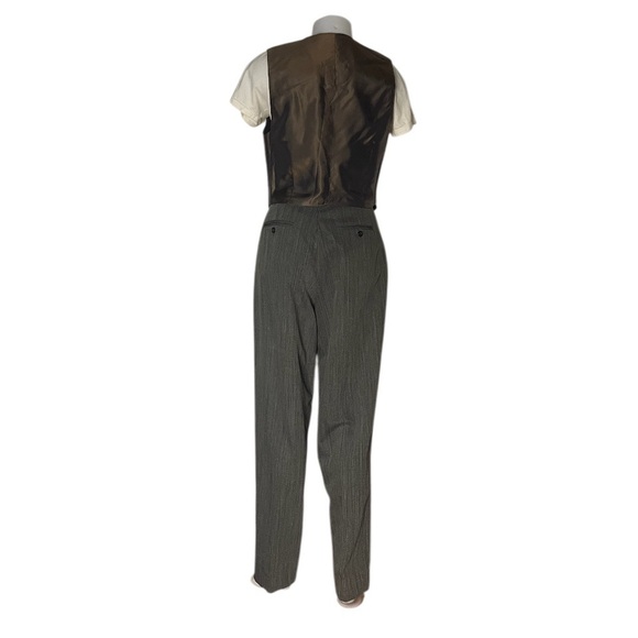 J PETERMAN 3 Piece Pantsuit Longline Jacket Pants Vest Wool Lined Womens VINTAGE - Picture 6 of 16